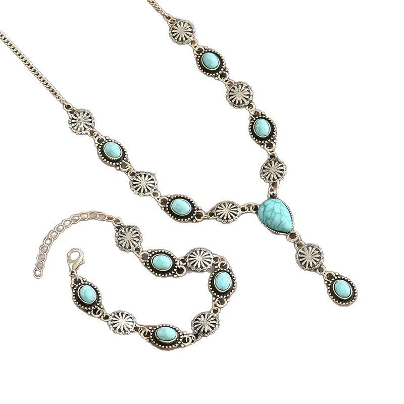 Necklace Suit Retro Geometric Regular