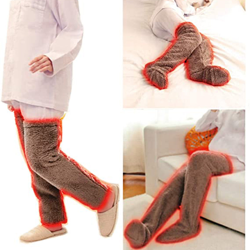 Over Knee High Fuzzy Long Socks Winter Warm Cold Home Floor Sleeping Socks