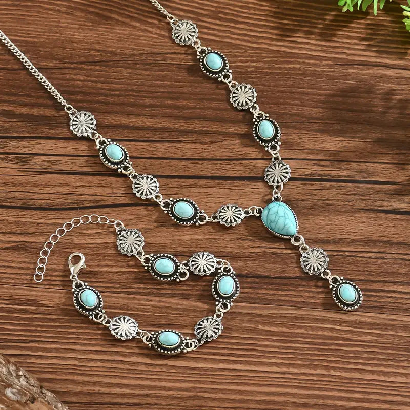 Necklace Suit Retro Geometric Regular