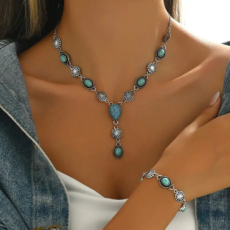 Necklace Suit Retro Geometric Regular