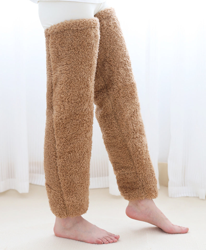 Over Knee High Fuzzy Long Socks Winter Warm Cold Home Floor Sleeping Socks